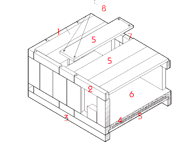 Конструктивная схема монтажа панелей второго этажа